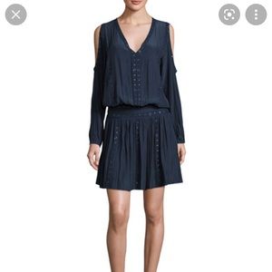 Ramy Brook Maisie Cold Shoulder Dress - Blue